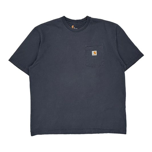Carhartt T-Shirt - XL Blue Cotton