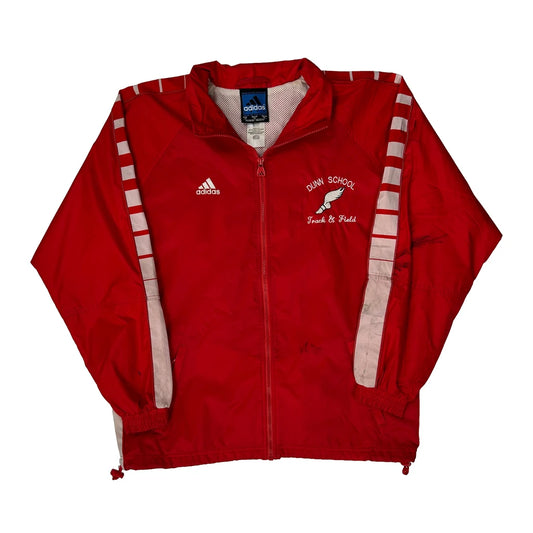 Dunn School Track & Field Adidas College Track Jacket - Medium Red Nylon