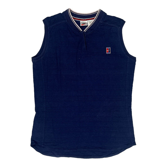 Vintage Nike Vest - Large Blue Cotton