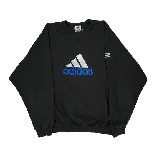 Adidas Sweatshirt - Large Black Cotton