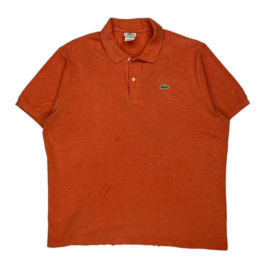 Lacoste Polo Shirt - XL Orange Cotton