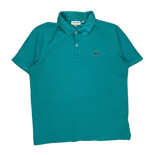 Lacoste Slim Fit Polo Shirt - XL Green Cotton