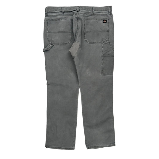 Dickies Carpenter Trousers - 36W 31L Grey Cotton