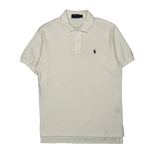 Polo By Ralph Lauren Polo Shirt - Medium White Cotton