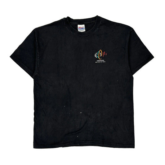 Kenwood Hanes Single Stitch T-Shirt - XL Black Cotton