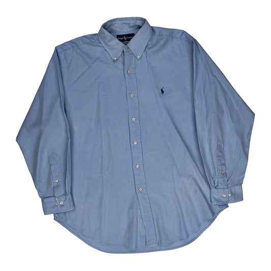 Vintage Ralph Lauren Shirt - Large Blue Cotton