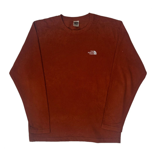 The North Face Fleece - Large Burgundy Cotton