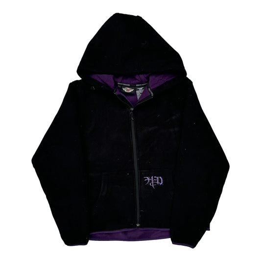 Harley Davidson Graphic Jacket - Large Black Polyester