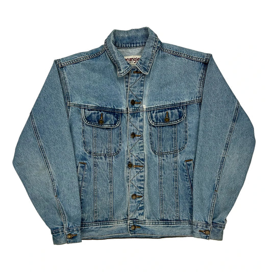 Wrangler Denim Jacket - Medium Blue Cotton