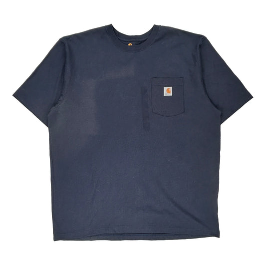 Carhartt T-Shirt - XL Navy Cotton