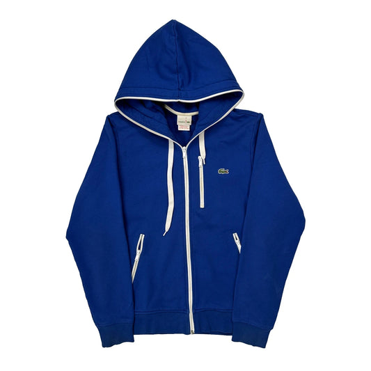 Lacoste Hoodie - Large Blue Cotton