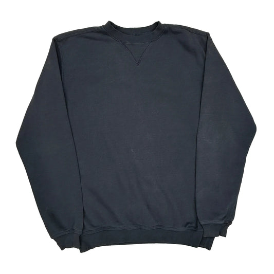Carhartt Sweatshirt - Large Navy Cotton