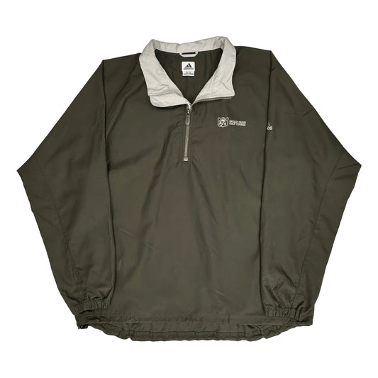 Adidas Windbreaker - XL Khaki Polyester
