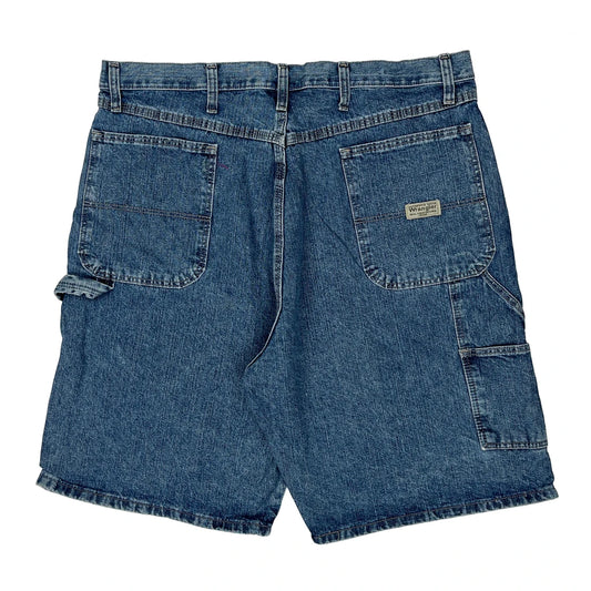 Vintage Wrangler Carpenter Shorts - 36W 10L Blue Cotton