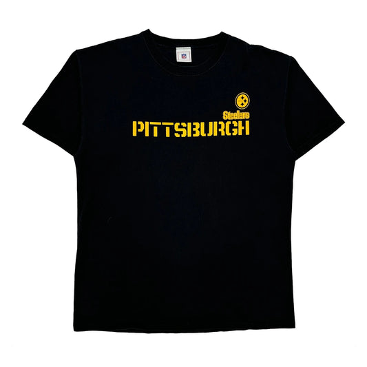 Vintage Pittsburgh Steelers Nfl T-Shirt - XL Black Cotton