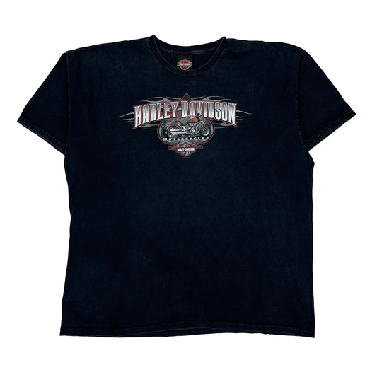 Apol'S Harley-Davidson Alexandria-Raymond Minnesota Harley Davidson Graphic T-Shirt - 2XL Black Cotton