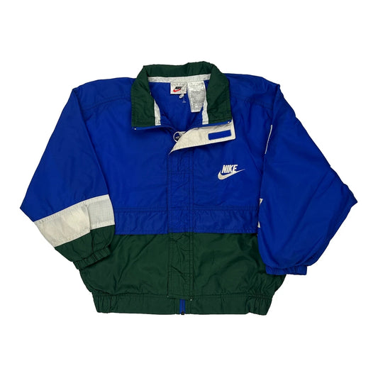 Age 8 Nike Spellout Windbreaker - Small Blue Nylon
