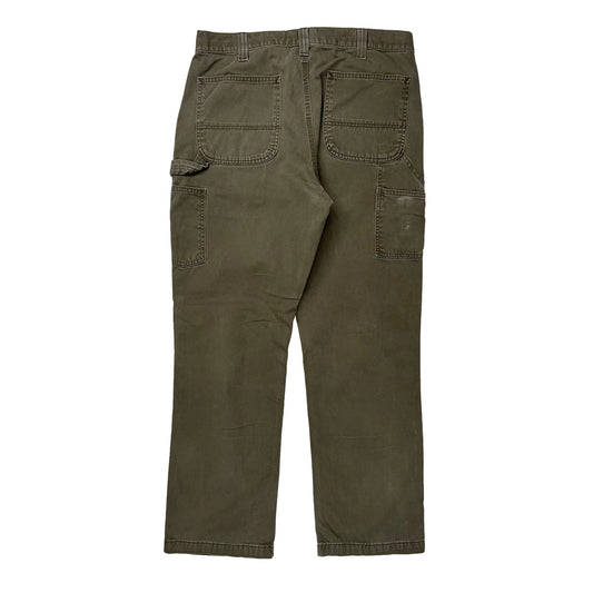 Carhartt Carpenter Trousers - 34W 32L Khaki Cotton