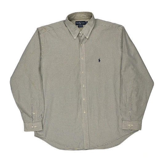 Ralph Lauren Checked Shirt - XL Blue Cotton
