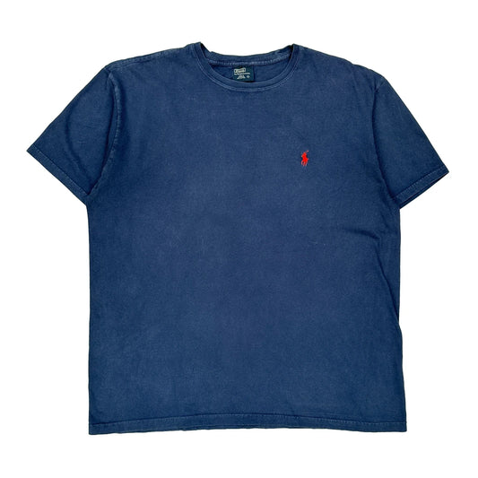 Polo By Ralph Lauren T-Shirt - Large Blue Cotton