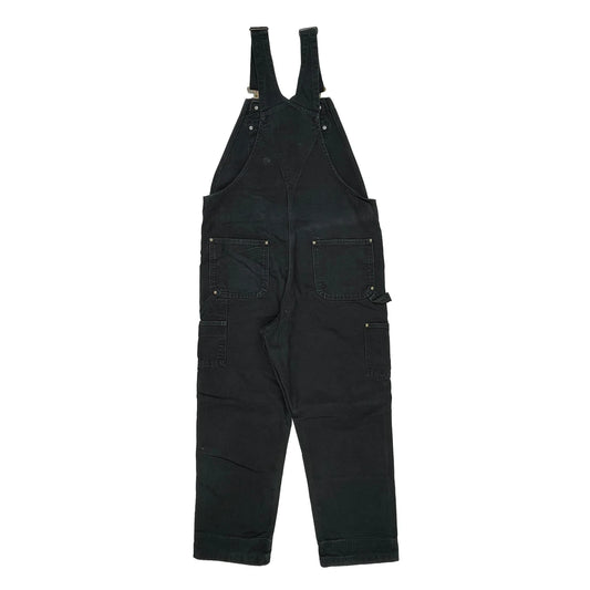 Vintage Relaxed Fit Carhartt Double Knee Dungarees - 38W 32L Black Cotton