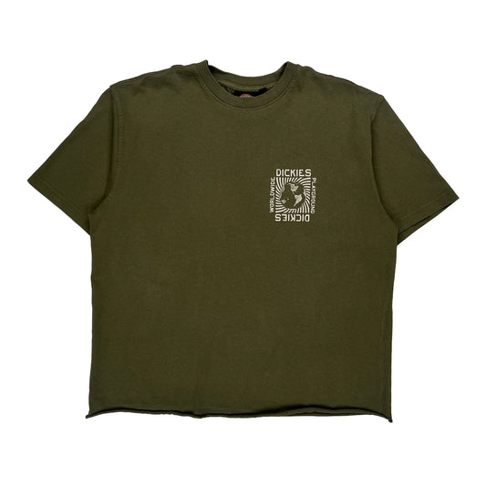 Dickies Graphic T-Shirt - XL Green Cotton