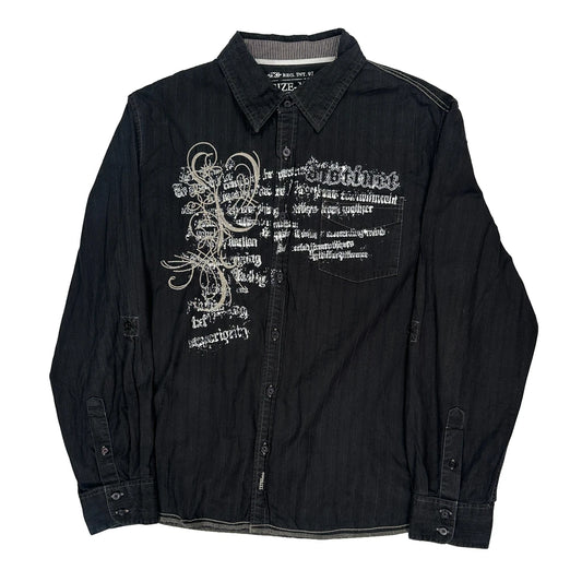 Unbranded Shirt - XL Black Cotton