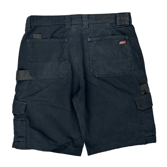 Dickies Cargo Shorts - 32W 9L Black Cotton Blend