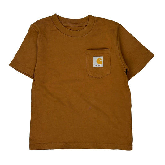 Age 4 Carhartt T-Shirt - XS Brown Cotton