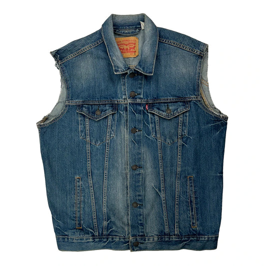 Levis Denim Gilet - XL Blue Denim