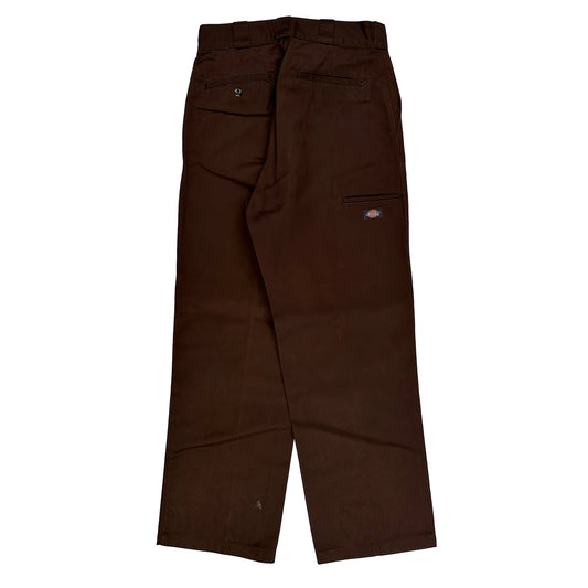 Dickies Trousers - 30W 30L Brown Cotton Blend