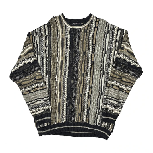 Vintage Roundtree & Yorke Striped Jumper - 2XL Multicoloured Cotton Blend