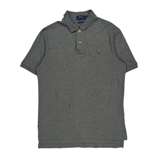 Ralph Lauren Polo Shirt - Medium Grey Cotton