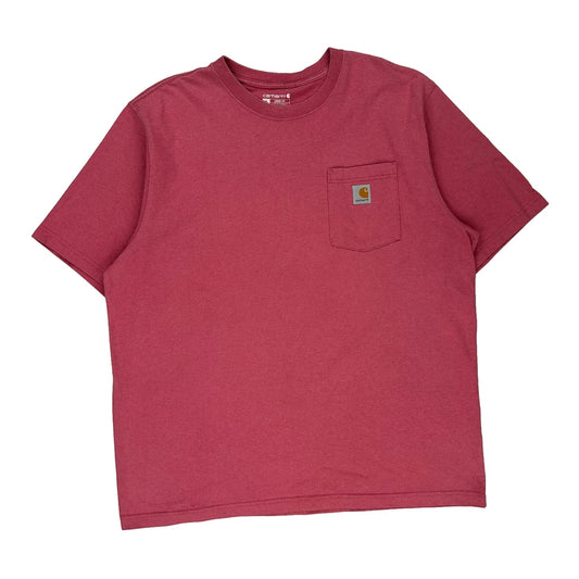 Carhartt T-Shirt - XL Red Cotton