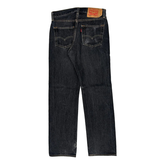 Vintage 501 Levis Jeans - 30W 32L Black Denim