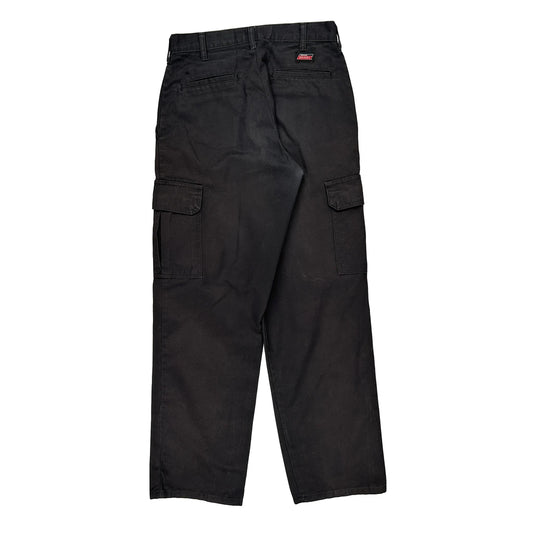 Dickies Cargo Trousers - 29W 30L Black Cotton