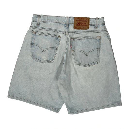 Levis Denim Shorts - 28W 8L Light Wash Cotton