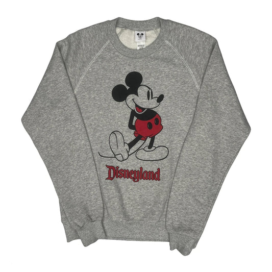 Disneyland Disney Cartoon Sweatshirt - Small Grey Cotton