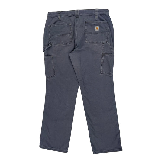 Carhartt Carpenter Trousers - 35W 30L Grey Cotton Blend