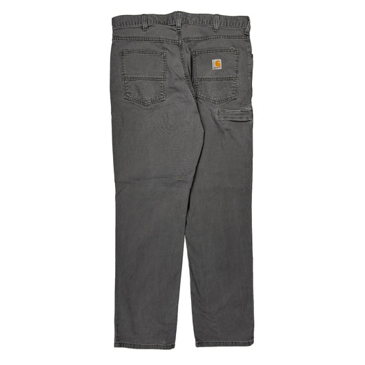 Carhartt Carpenter Trousers - 34W 32L Grey Cotton Blend