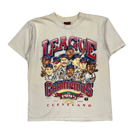 Cleveland Xplosion Graphic T-Shirt - Large Cream Cotton