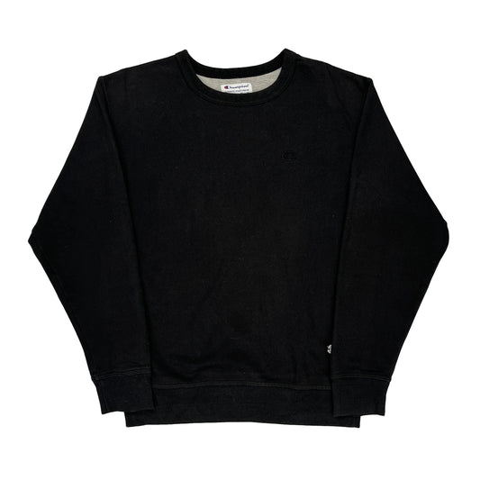 Champion Sweatshirt - Medium Black Cotton Blend