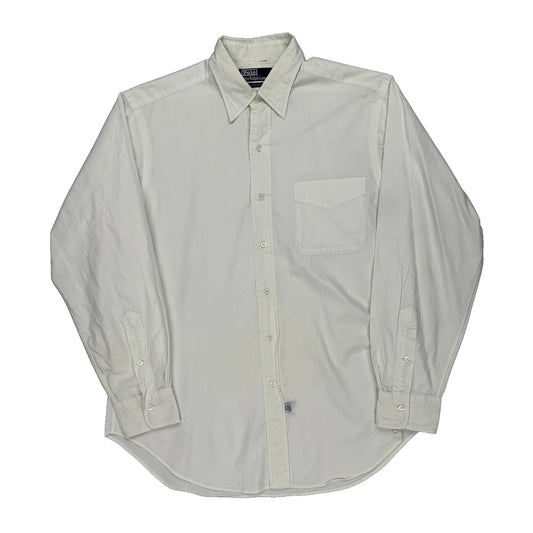 Polo By Ralph Lauren Shirt - Large White Cotton