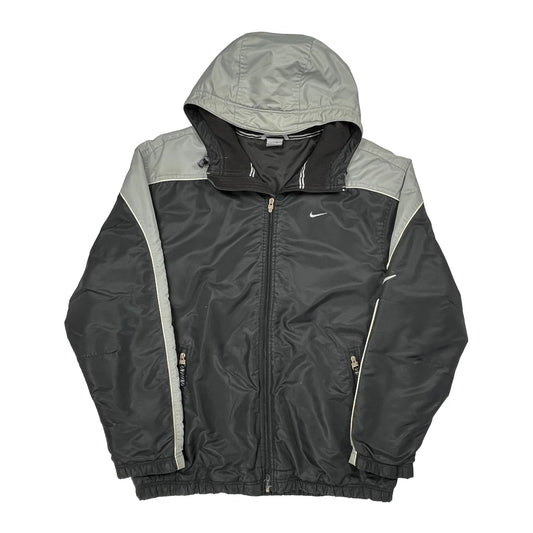 Nike Windbreaker - Large Black Polyester