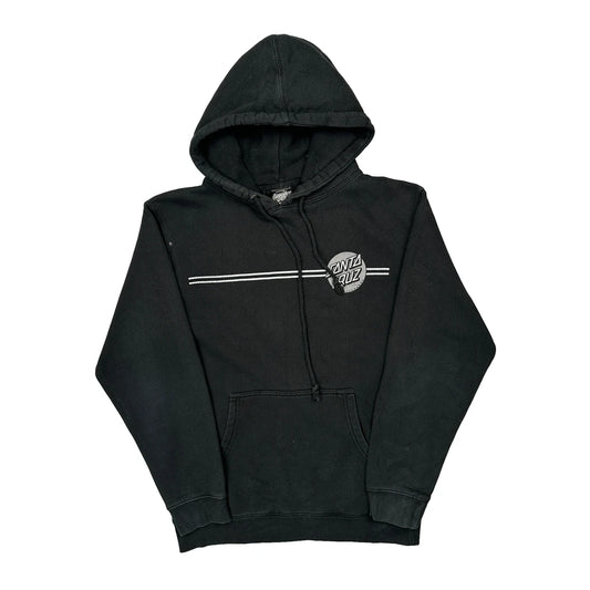 Vintage Santa Cruz Hoodie - Medium Black Cotton
