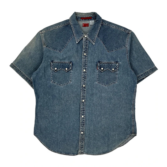 Levis Denim Shirt - XL Blue Cotton