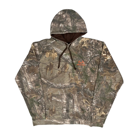 Vintage Realtree Camo Hoodie - 2XL Camo Cotton