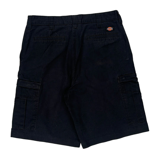 Dickies Cargo Shorts - 33W 11L Black Polyester Blend