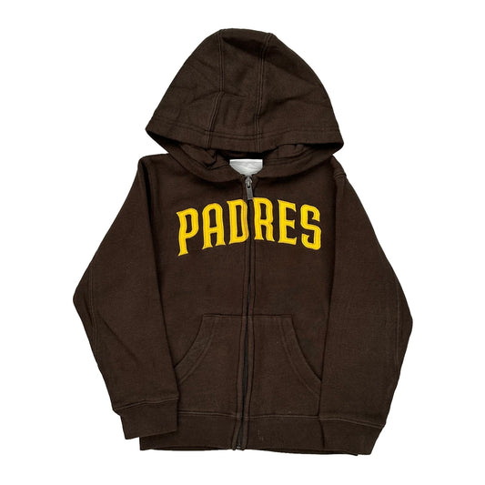 Age 5-6 Padres Mlb Hoodie - Medium Brown Cotton