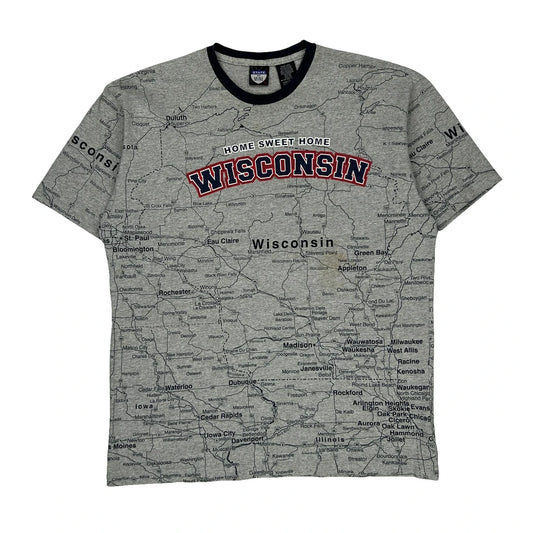 State Of Mine T-Shirt - Large Grey Cotton